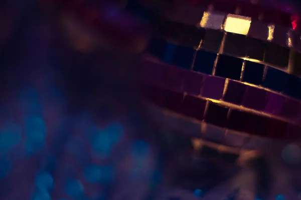 Colourful disco ball background close up — Stock Photo, Image