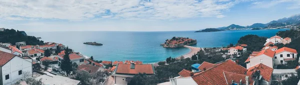 Sveti Stefan, Szent István-sziget, Montenegró — Stock Fotó