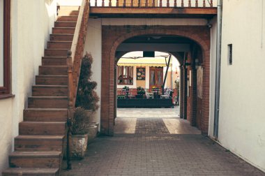 Shkoder, Arnavutluk - 1 Haziran 2018: Arnavutluk 'un kuzeyinde bir şehir olan Şkoder şehir merkezi.