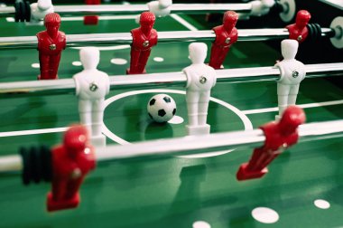 Langırt masa futbol spor takımı futbolcular
