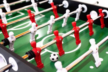 Langırt masa futbol spor takımı futbolcular