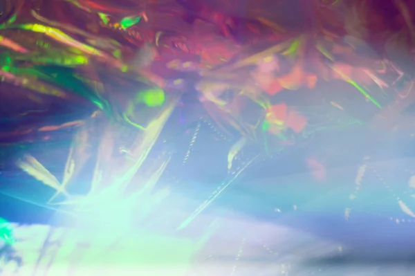 Verschwommene abstrakte irisierende holographische Folie Hintergrund — Stockfoto