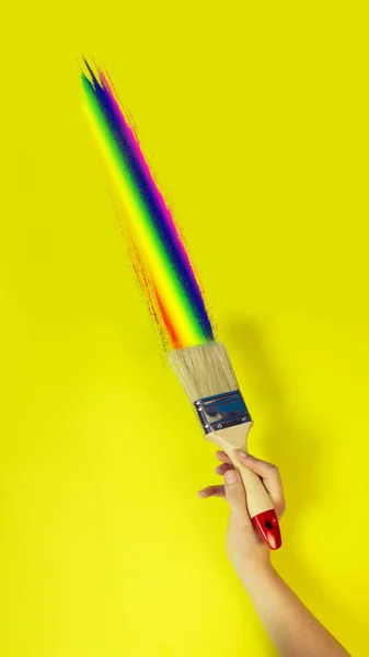 Vrede liefde trots LGBT Gay Pride vlag — Stockfoto
