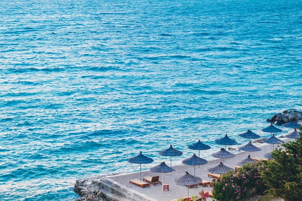 Ионический пляж в Албании — стоковое фото