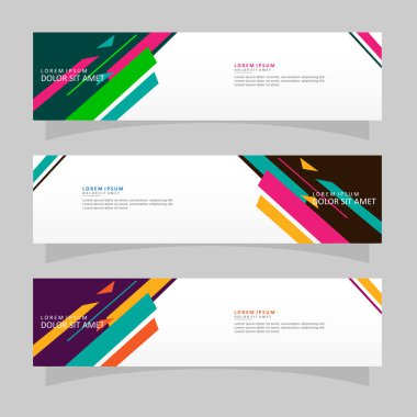 Vektör soyut tasarım afiş web şablonu. Modern tasarım vektör illüstrasyonu