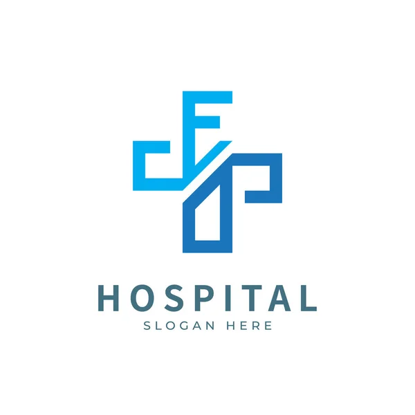 Sağlık logosu ilk harf ED, DE, E D logosu tasarım konsepti. Tıbbi sağlık logosu şablon dizayn ediyor.