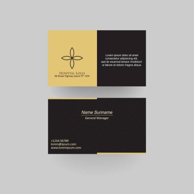 Soyut modern kartvizit şablonu tasarımı. Vektör illüstrasyonu