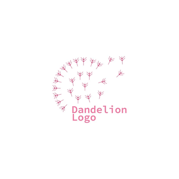Karahindiba logo şablonu vektörü