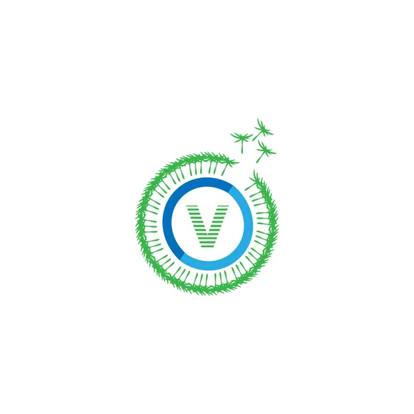 Dandelion Logo Template Vector — Stock Vector