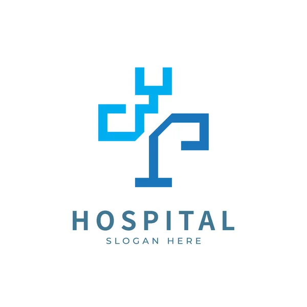 Health Logo Mit Anfangsbuchstaben Logo Entwirft Konzept Vorlage Für Das — Stockvektor