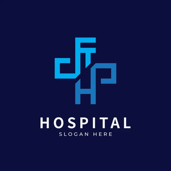 Logotipo Saúde Com Conceito Desenhos Iniciais Desenhos Logótipos Cuidados Médicos — Vetor de Stock