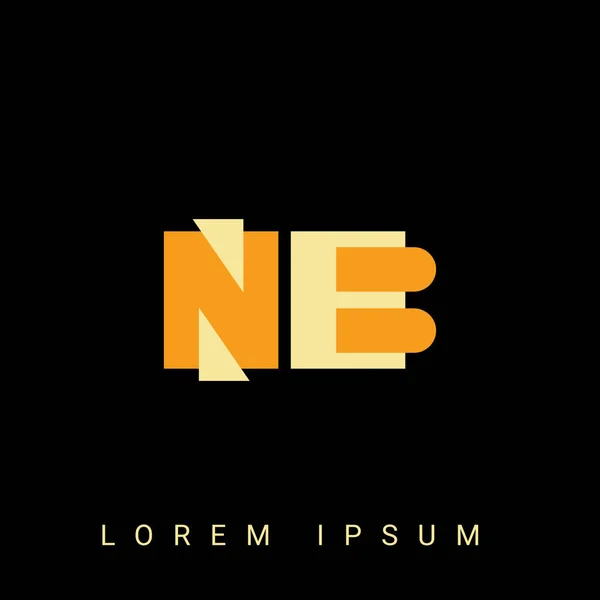 Modern yaratıcı logo. Siyah Arkaplan ile İlk Logo Tasarımları.