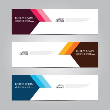 Vektör soyut geometrik tasarım sancak ağ şablonu.