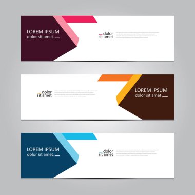 Vektör soyut geometrik tasarım sancak ağ şablonu.