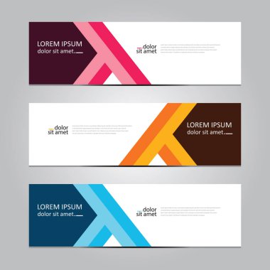 Vektör soyut geometrik tasarım sancak ağ şablonu.