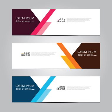 Vektör soyut geometrik tasarım sancak ağ şablonu.