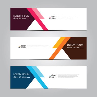 Vektör soyut geometrik tasarım sancak ağ şablonu.