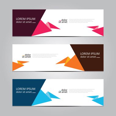 Vektör soyut geometrik tasarım sancak ağ şablonu.