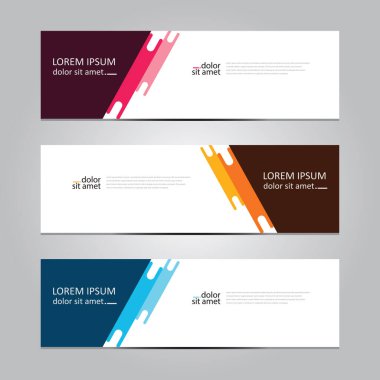 Vektör soyut geometrik tasarım sancak ağ şablonu.