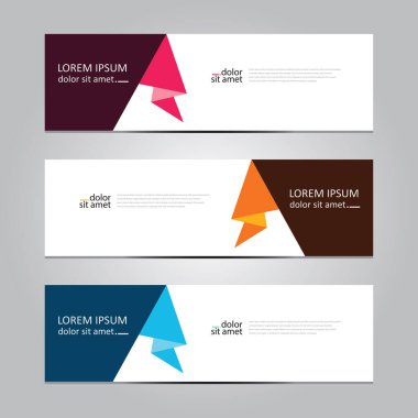 Vektör soyut geometrik tasarım sancak ağ şablonu.