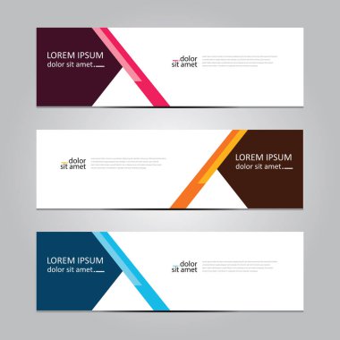 Vektör soyut geometrik tasarım sancak ağ şablonu.