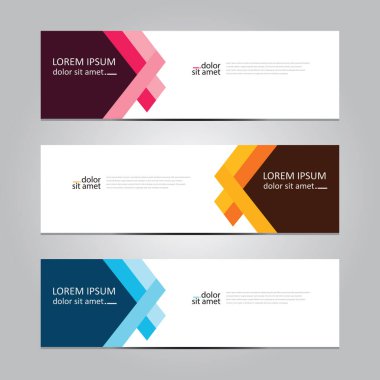 Vektör soyut geometrik tasarım sancak ağ şablonu.