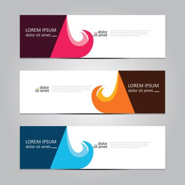 Vektör soyut geometrik tasarım sancak ağ şablonu.