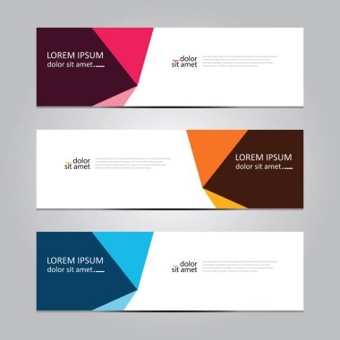 Vektör soyut geometrik tasarım sancak ağ şablonu.