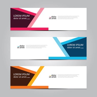 Vektör soyut geometrik tasarım sancak ağ şablonu.