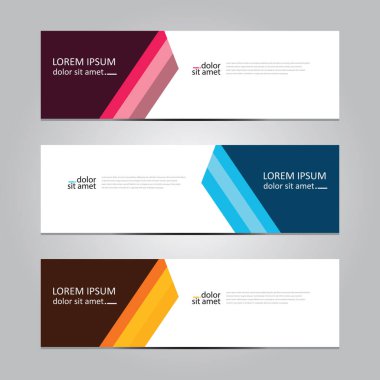 Vektör soyut geometrik tasarım sancak ağ şablonu.