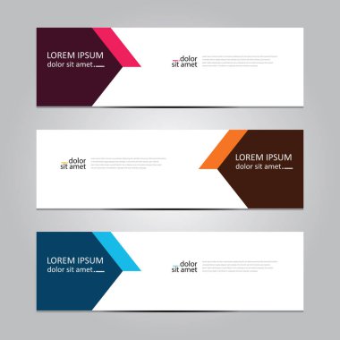 Vektör soyut geometrik tasarım sancak ağ şablonu.