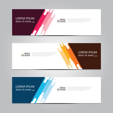 Vektör soyut geometrik tasarım sancak ağ şablonu.