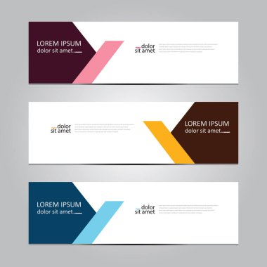 Vektör soyut geometrik tasarım sancak ağ şablonu.