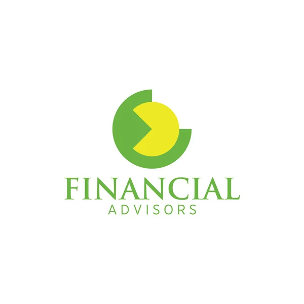 Modello Progettazione Del Logo Finanziario Contabile Commerciale Design Moderno Del — Vettoriale Stock