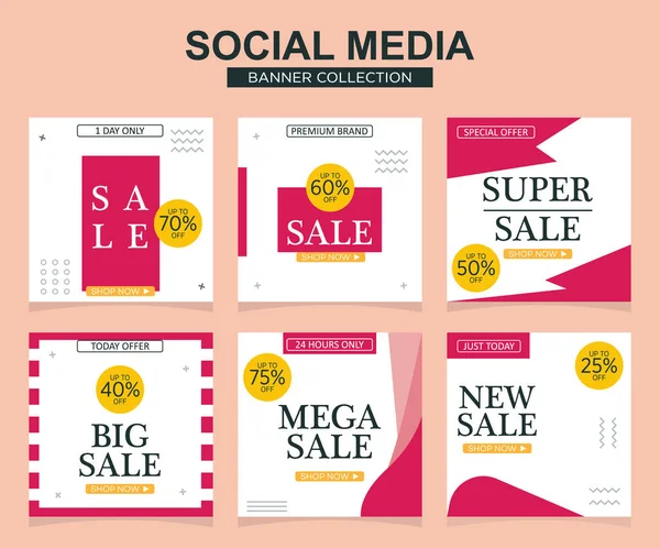 Sosyal medya için modern promosyon kare web pankartı. modern pankart tasarımları.