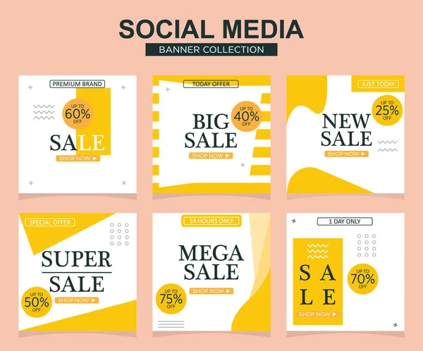 Sosyal medya için modern promosyon kare web pankartı. modern pankart tasarımları.