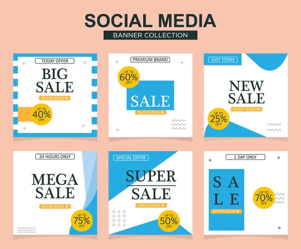 Sosyal medya için modern promosyon kare web pankartı. modern pankart tasarımları.