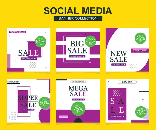 Sosyal medya için modern promosyon kare web pankartı. modern pankart tasarımları.