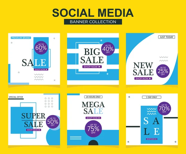 Sosyal medya için modern promosyon kare web pankartı. modern pankart tasarımları.