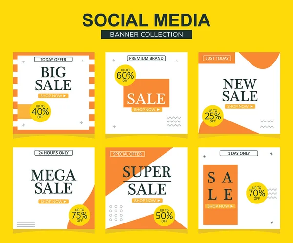 Sosyal medya için modern promosyon kare web pankartı. modern pankart tasarımları.