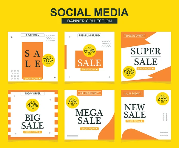 Sosyal medya için modern promosyon kare web pankartı. modern pankart tasarımları.