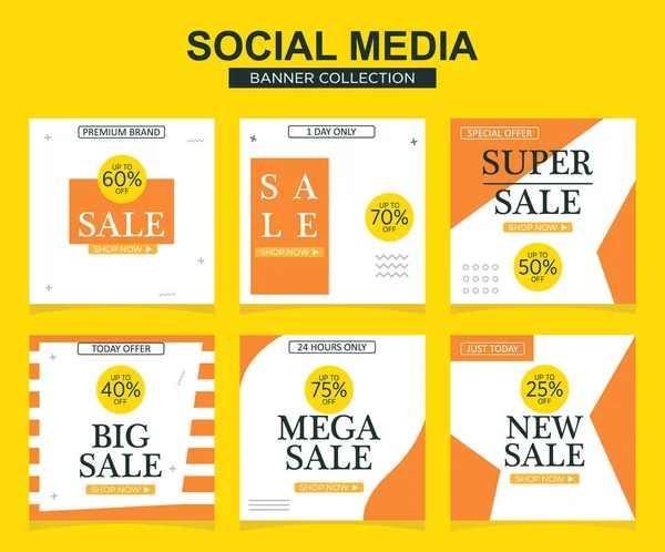 Sosyal medya için modern promosyon kare web pankartı. modern pankart tasarımları.