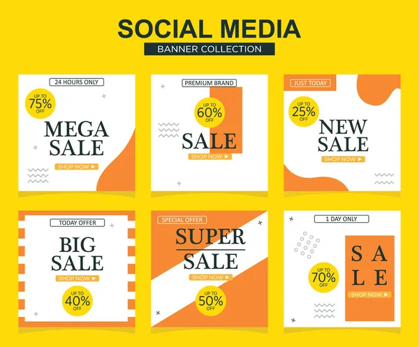 Sosyal medya için modern promosyon kare web pankartı. modern pankart tasarımları.