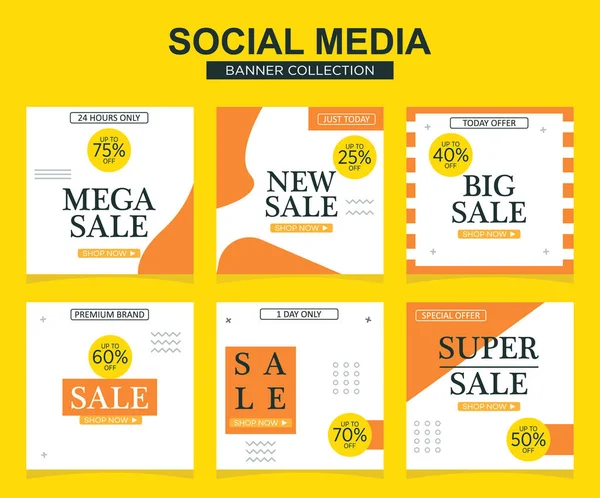 Sosyal medya için modern promosyon kare web pankartı. modern pankart tasarımları.