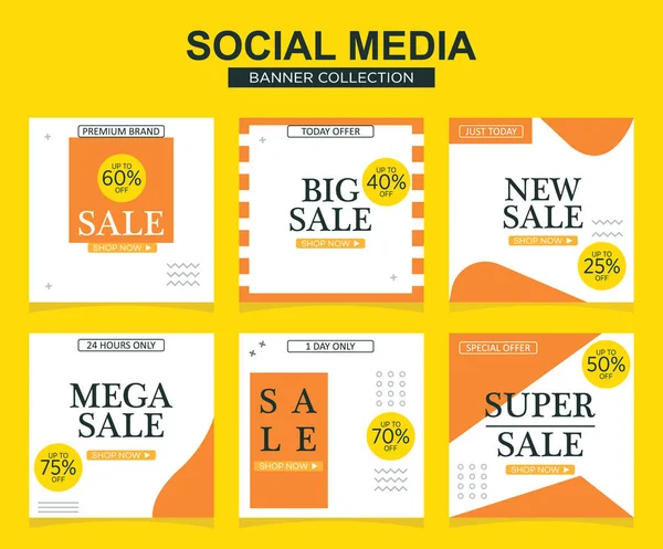 Sosyal medya için modern promosyon kare web pankartı. modern pankart tasarımları.