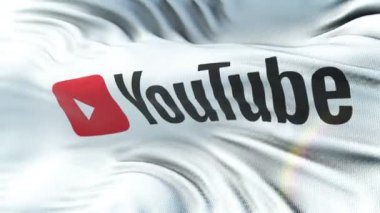 Youtube bayrak sallayarak tarih Pzr. Dağlık mufassal kumaş dokusu ile sorunsuz döngü. Hazır 4 k çözünürlükte döngü.