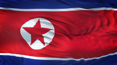 Kore Kuzey gerçekçi 3d bayrak sallayarak son derece ayrıntılı kumaş ile doku 4 k çözünürlük. 