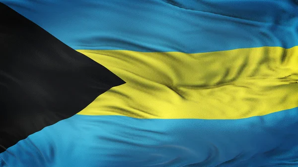 Bandiera Sventolante Realistica Bahamas Con Texture Tessuto Altamente Dettagliata Risoluzione — Foto Stock
