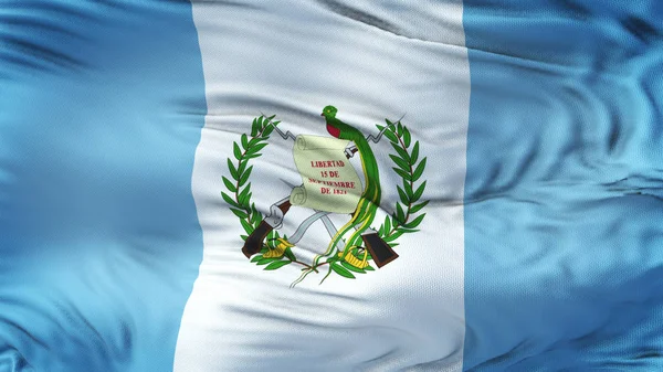 Guatemala Gerçekçi Bayrak Sallayarak Son Derece Ayrıntılı Kumaş Ile Doku — Stok fotoğraf