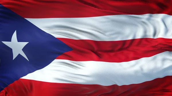Bandeira Acenar Realista Puerto Rico Com Textura Tecido Altamente Detalhada Fotografias De Stock Royalty-Free
